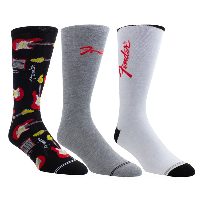 FENDER GUITAR TIN SOCK BOX, 3 PAIRS