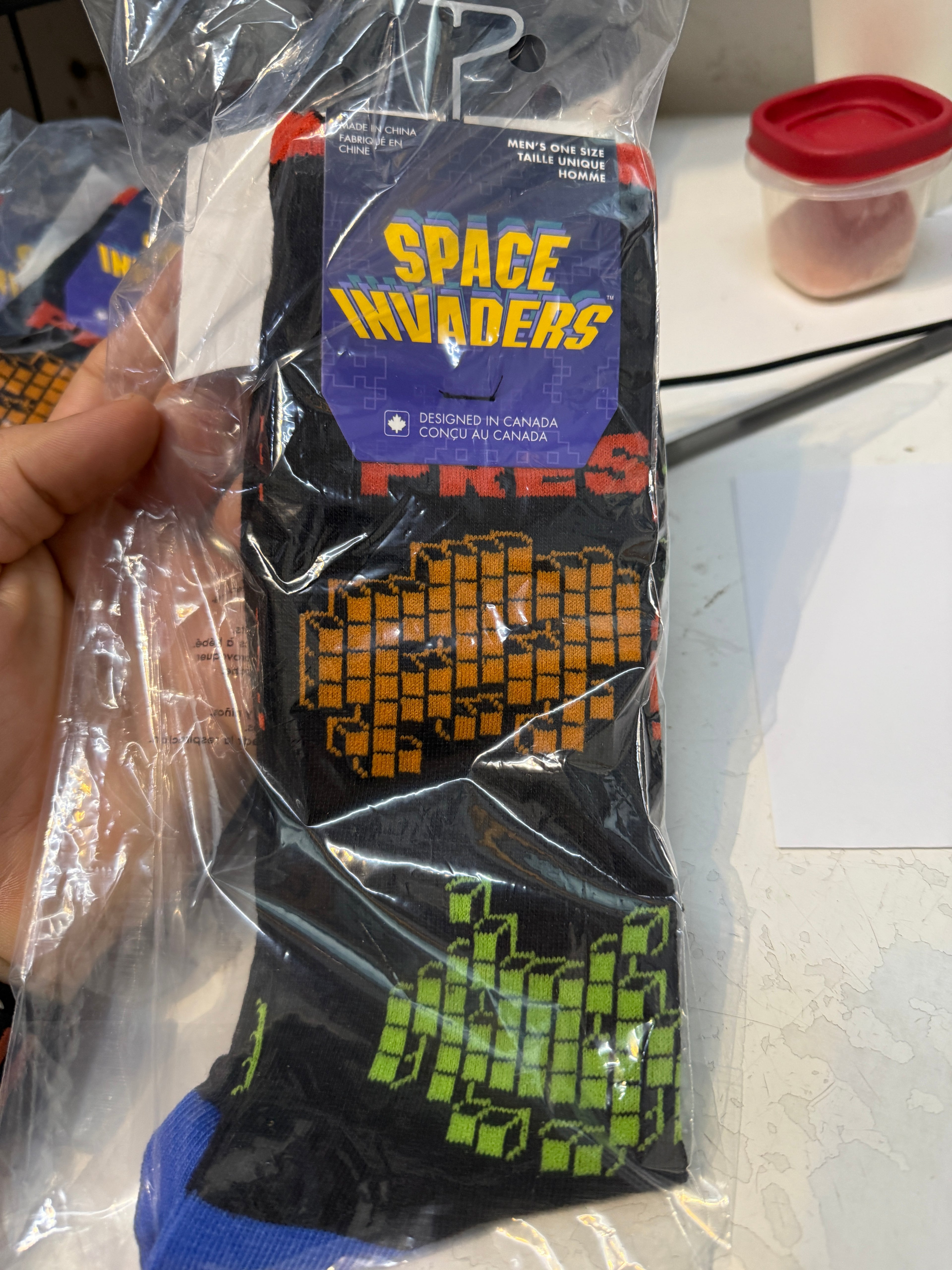 Space Invaders MEN’S CREW, 1 PAIR