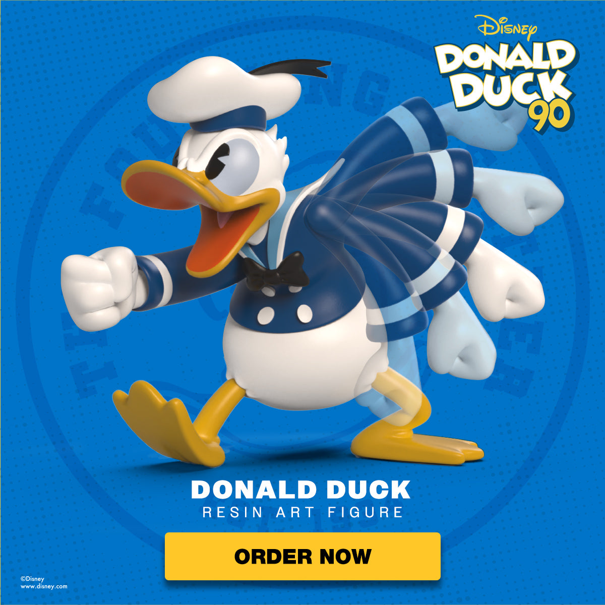 Disney Donald Duck 90th Year Celebration Resin Art Figure
