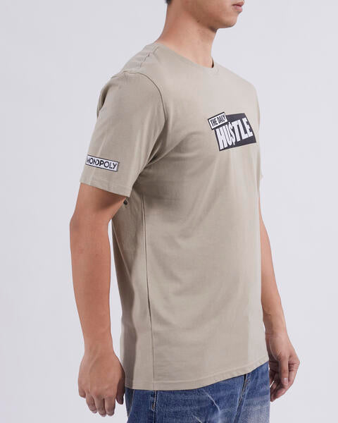 FreezeMax Monopoly Everyday Im Hustlin' T-Shirt - Tan