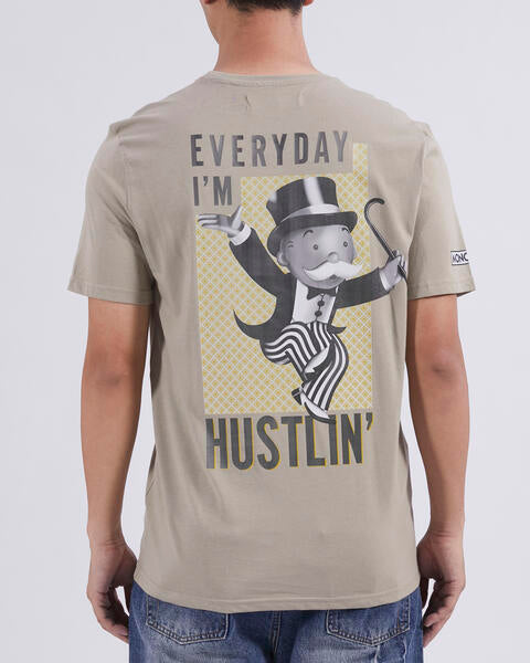 FreezeMax Monopoly Everyday Im Hustlin' T-Shirt - Tan
