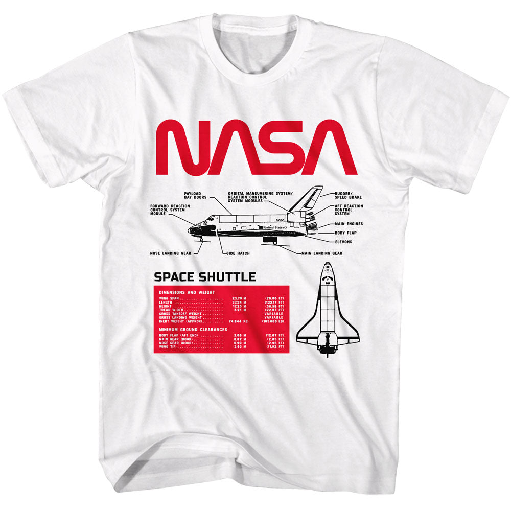 NASA SPACE SHUTTLE SPECS - American Classics T-shirt