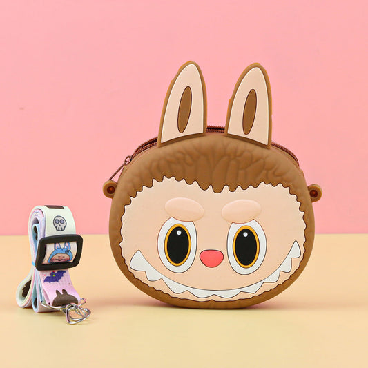 Labubu Cute Silicone Crossbody Bag