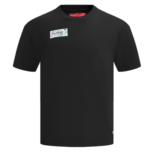 Peanuts Freeze Max Snoopy's Bakery and Cafe T-Shirt - Black