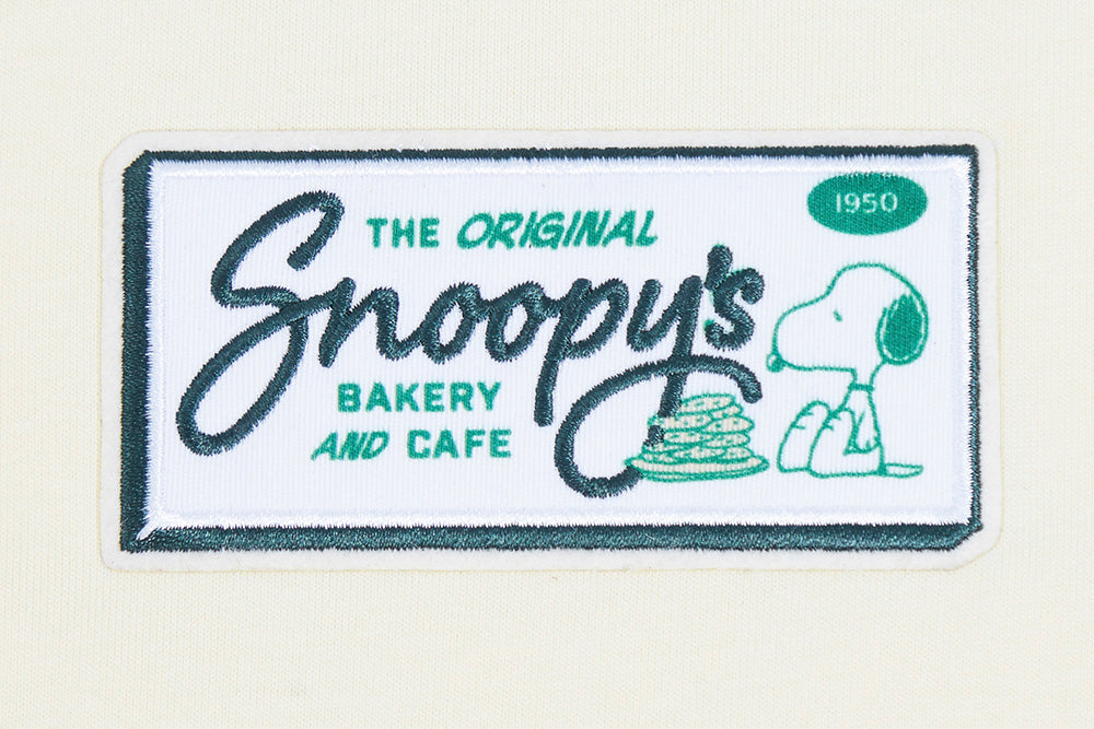 Peanuts Freeze Max Snoopy's Bakery and Cafe T-Shirt - Cream