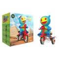 SUPER7 SUPER CYCLES - MUMMY BOY (BLUE W/ RED TRIKE)