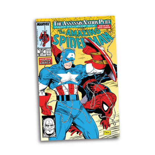 MCFARLANE MARVEL WV1 ASM #323 CAPTAIN AMERICA 1/6 SCALE FIG