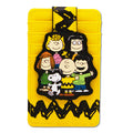 Character Wallet ID Card Holder - Peanuts Seven Character Group Pose Yellow