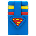 Character Wallet ID Card Holder - Superman Super Shield Logo Blue