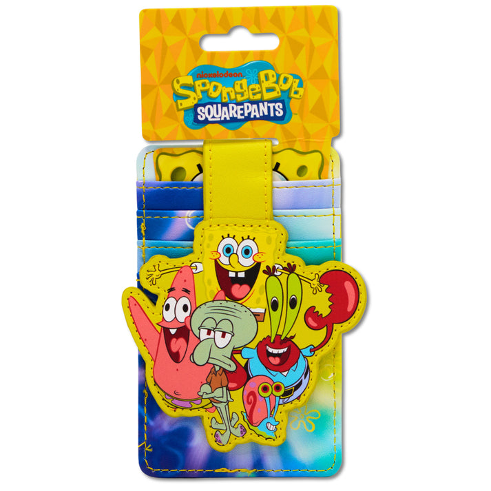 Character Wallet ID Card Holder - SpongeBob SquarePants Five Character Group Pose