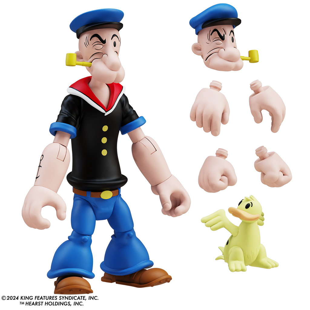 Popeye Classics Action Figure: Popeye 1st Appearance - black shirt