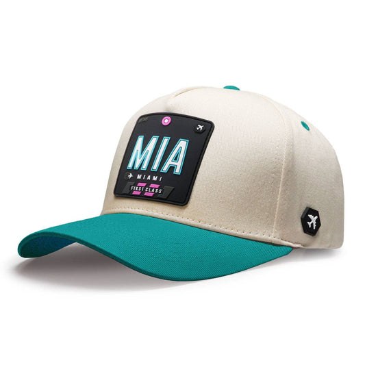 WRLD TAGS - Miami Classic Cap - Natural/Wave