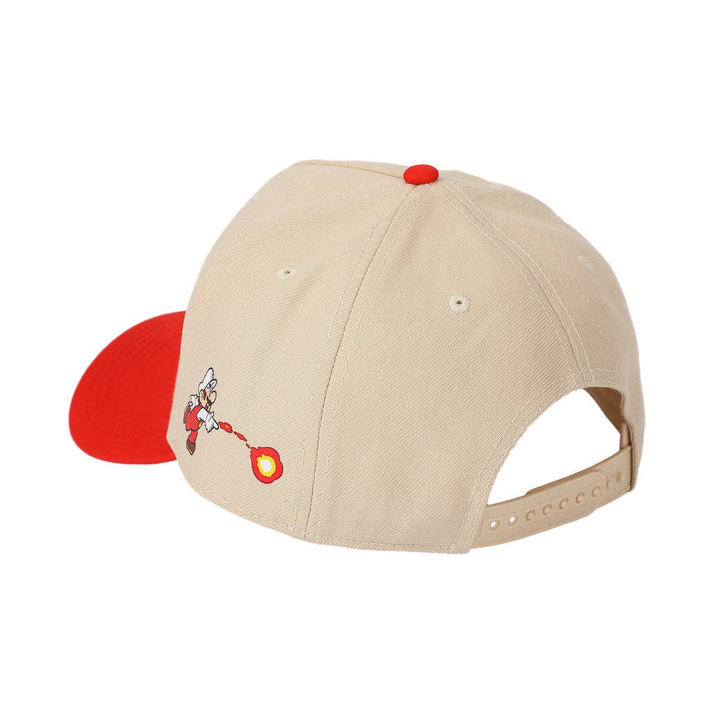 Super Mario Bros Fire Snapback Hat