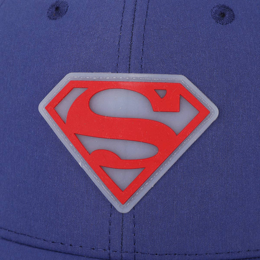 Superman Logo Blue Structured Baseball Cap