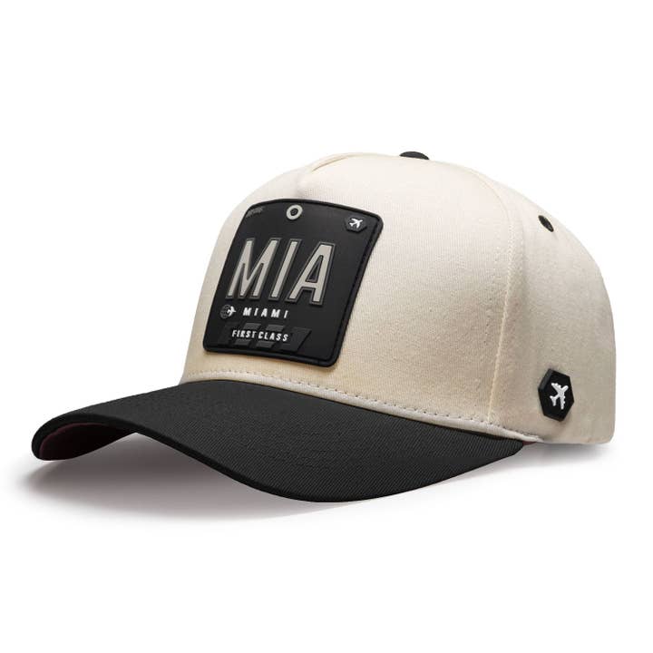 Wrld Tags - Miami Classic Cap - Natural/Black