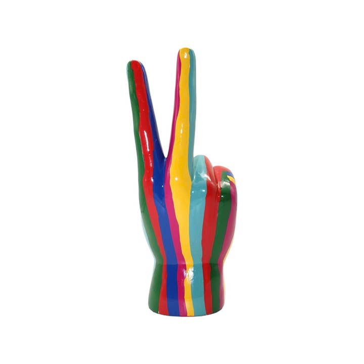 Jumbo Xxl Graffiti Peace Sign Tabletop - 11" Tall