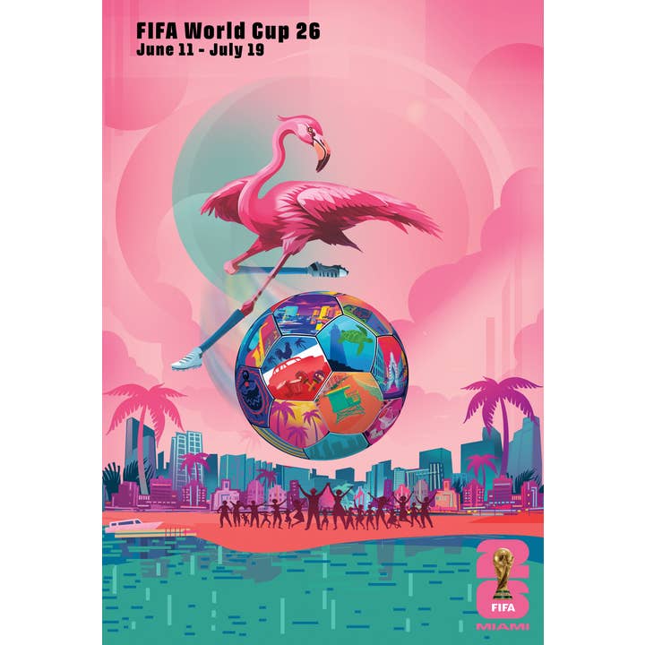Fifa World Cup 26™ – Miami Poster (Officially Licensed)