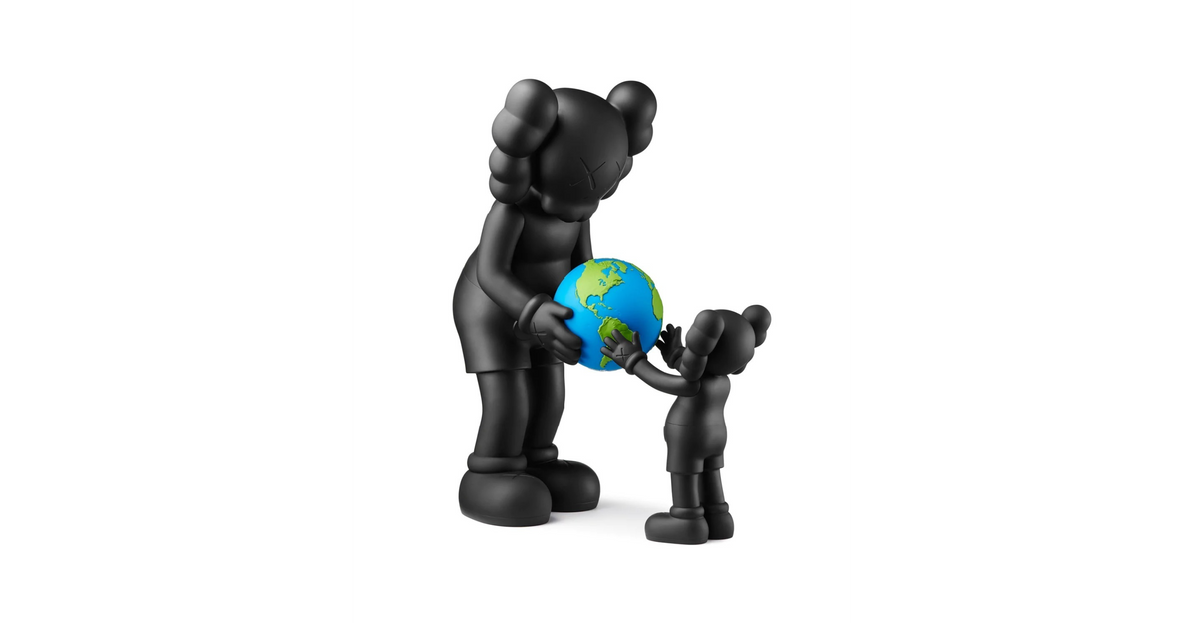 KAWS The Promise Black 13 2/5 in - 34 cm