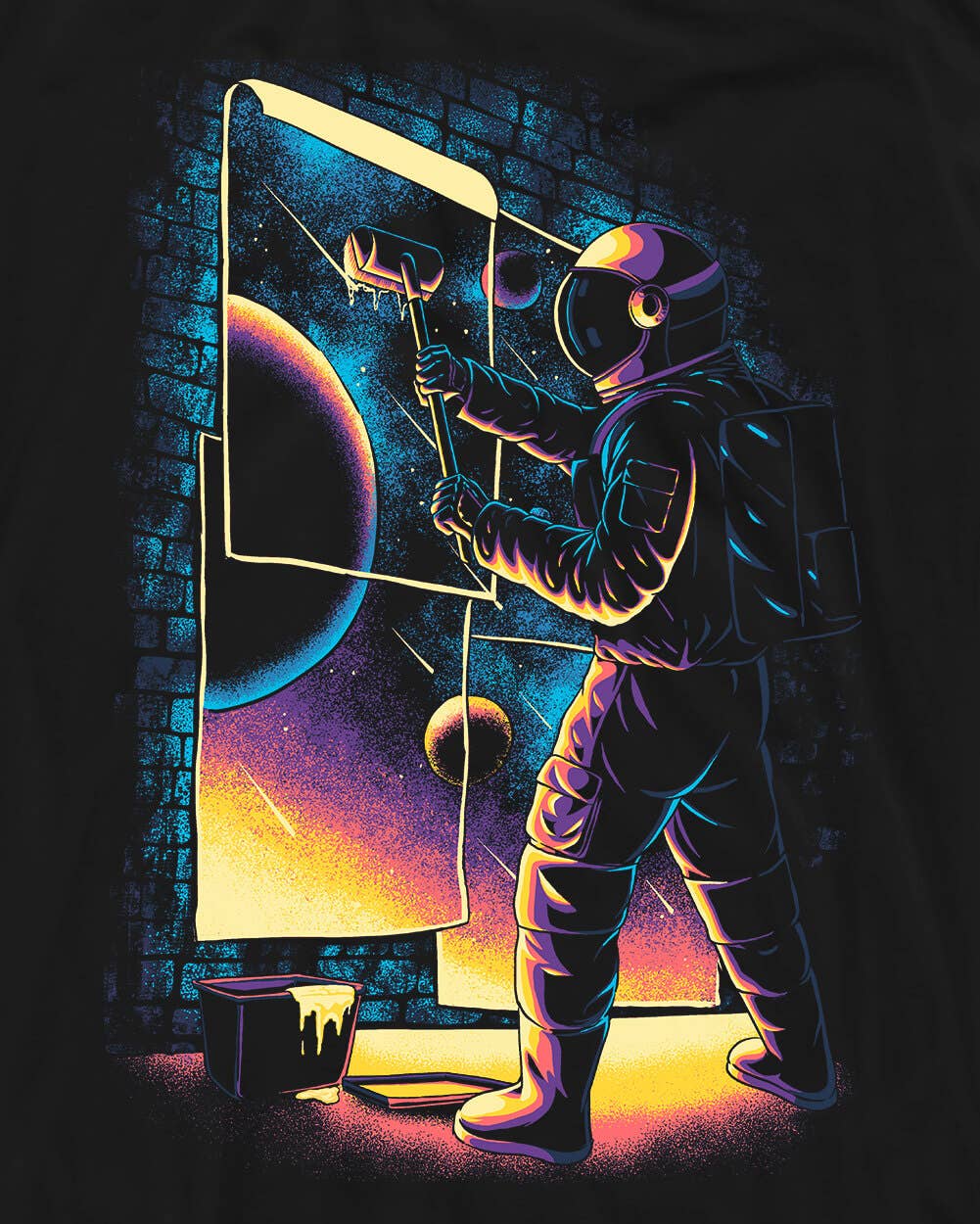 Men's Graphic Tee - Screenprinted T-Shirt (Stellar Streets)