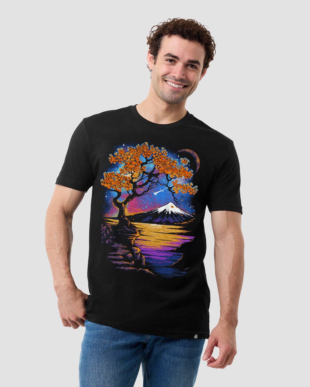 Men's Graphic Tee - Screenprinted T-Shirt (Starry Canopy)