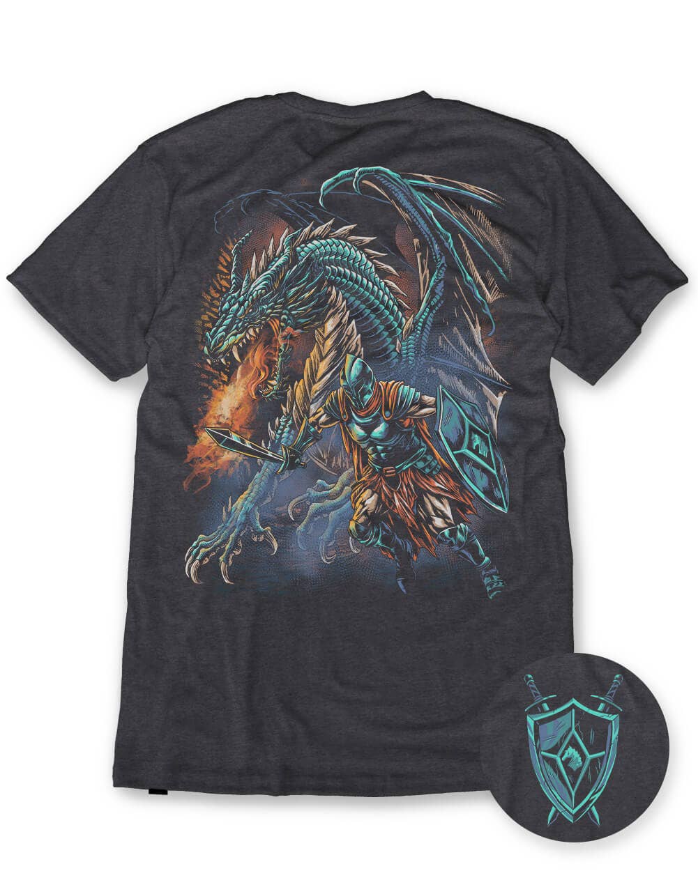 Men's Graphic Tee - Screenprinted T-Shirt (Inferno Blade)