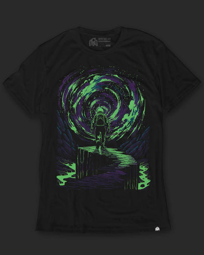 Men's Graphic Tee - Glow-in-the-Dark T-Shirt (Event Horizon)