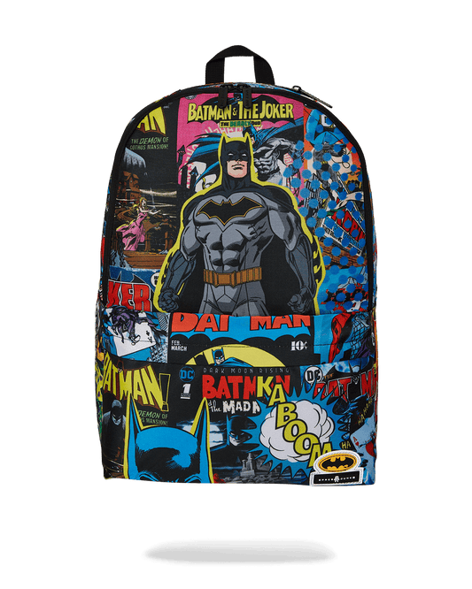 SPACE JUNK BATMAN COMIC BOOK COVERS BACKPACK