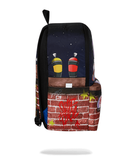 SPACE JUNK ASTRO ON WALL BACKPACK