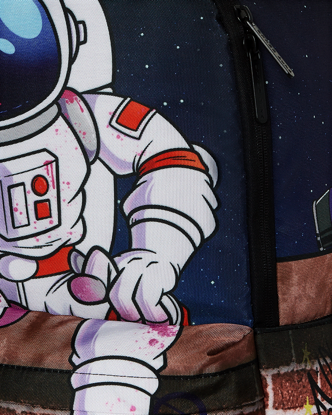 SPACE JUNK ASTRO ON WALL BACKPACK