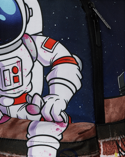 SPACE JUNK ASTRO ON WALL BACKPACK