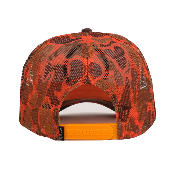 Double Blind Trucker - Orange Camo