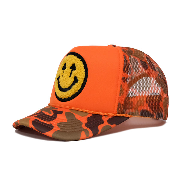 Double Blind Trucker - Orange Camo