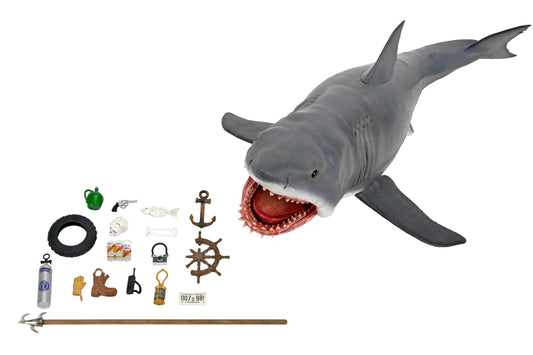JAWS - 12 IN HEAD TO TAIL ACTION FIGURE - THE GAME OF JAWS - 50TH ANNIVERSARY