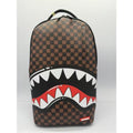 SHARKS IN PARIS WTF BUBBLE BROWN CHECK DLXSV BACKPACK