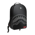 SHARK CENTRAL BLACK NYLON GRAY EMBOSSED BACKPACK