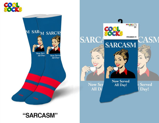 Sarcasm - Womens Crew Folded