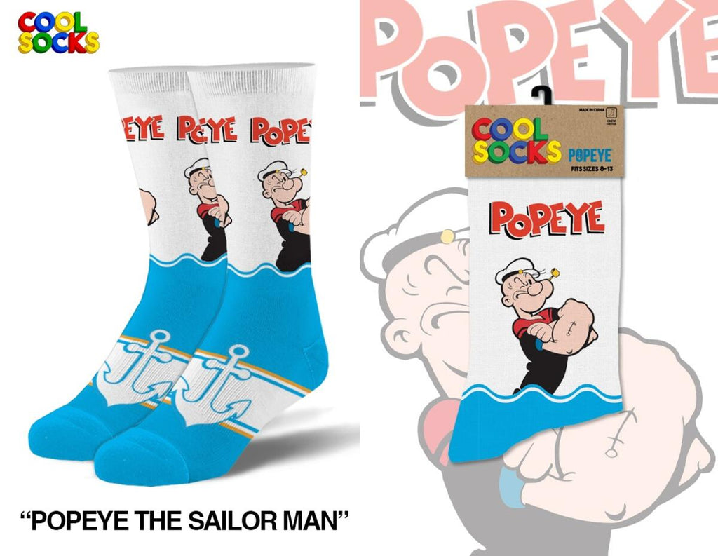 Popeye the Sailor Man - Mens Crew Folded