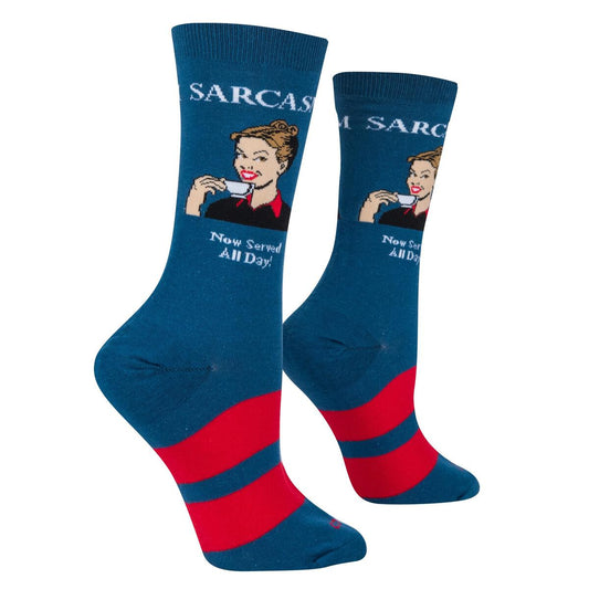Sarcasm - Womens Crew Folded