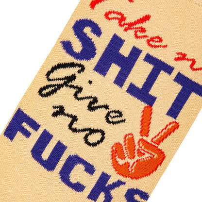 Take No Shit - Womens Crew Folded