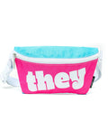 Fydelity - Fanny Pack-Ultra-Slim Low-Profile-WERDS They-Pink & Blue