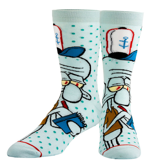 Squidward Blue Socks