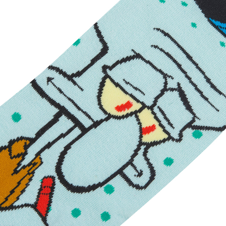 Squidward Blue Socks