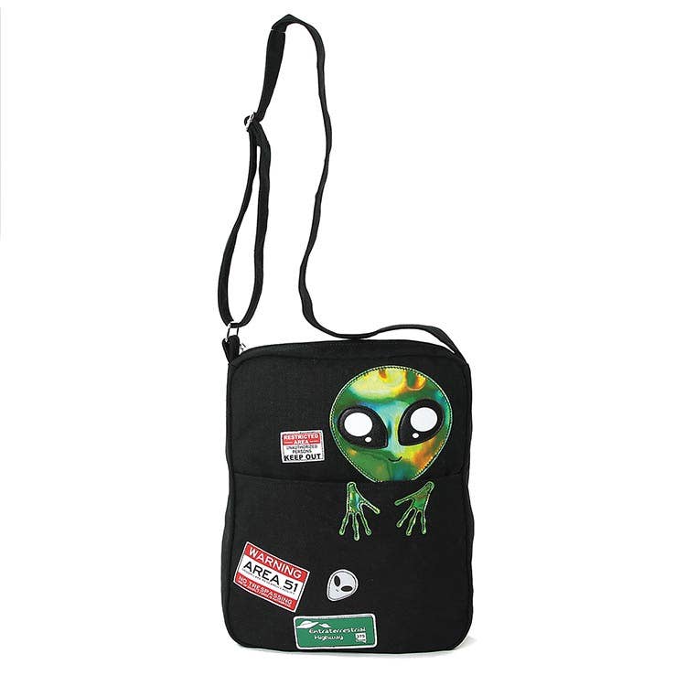 COMECO INC - 86008CN Peeking Alien Messenger Bag