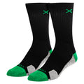 GREEN BLACK HEATHER CREW Socks