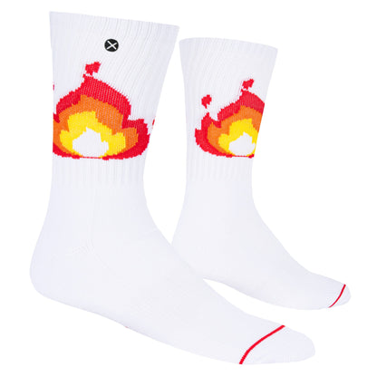 PIXEL FLAMES Socks