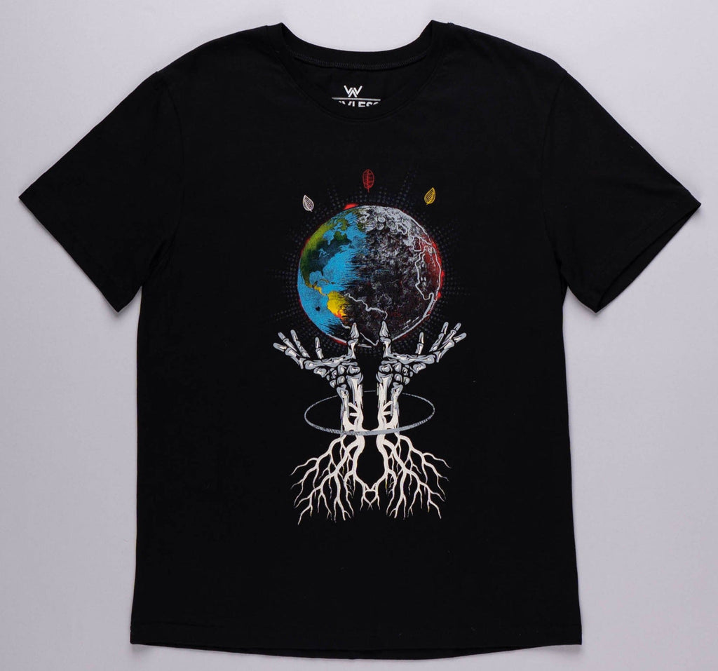 Apocalypse black t-shirt sustainable fashion brand