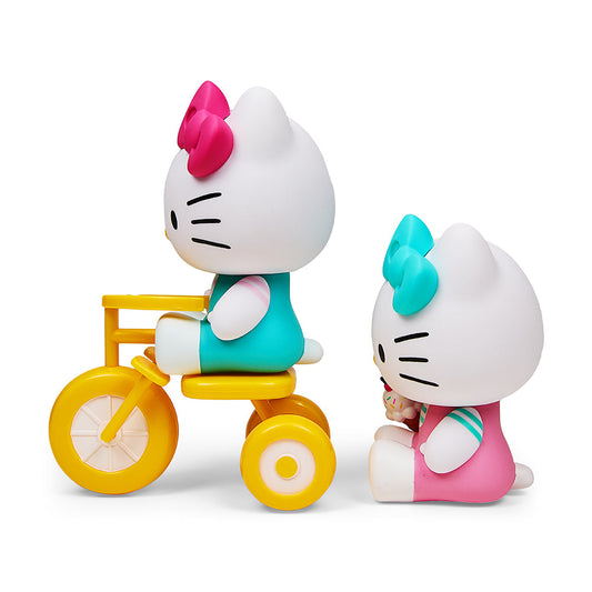 HELLO KITTY® TRICYCLE AND ICE CREAM PLAY THEME 4.5” VINYL FIGURE 2-PACK SET BY KIDROBOT
