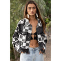 CHECKER JACKET BLACK